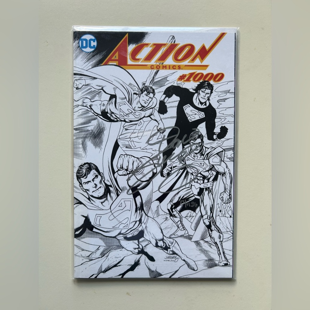 DC COMICS ACTION COMICS #1000 VARIANT (DAN JURGENS WRAPAROUND B&W)